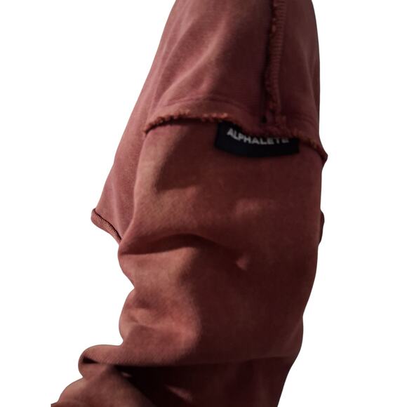 Alphalete Women's size S Chunky Terry Oversized Crop Grunge Pullover Sweatshirt - Picture 14 of 16